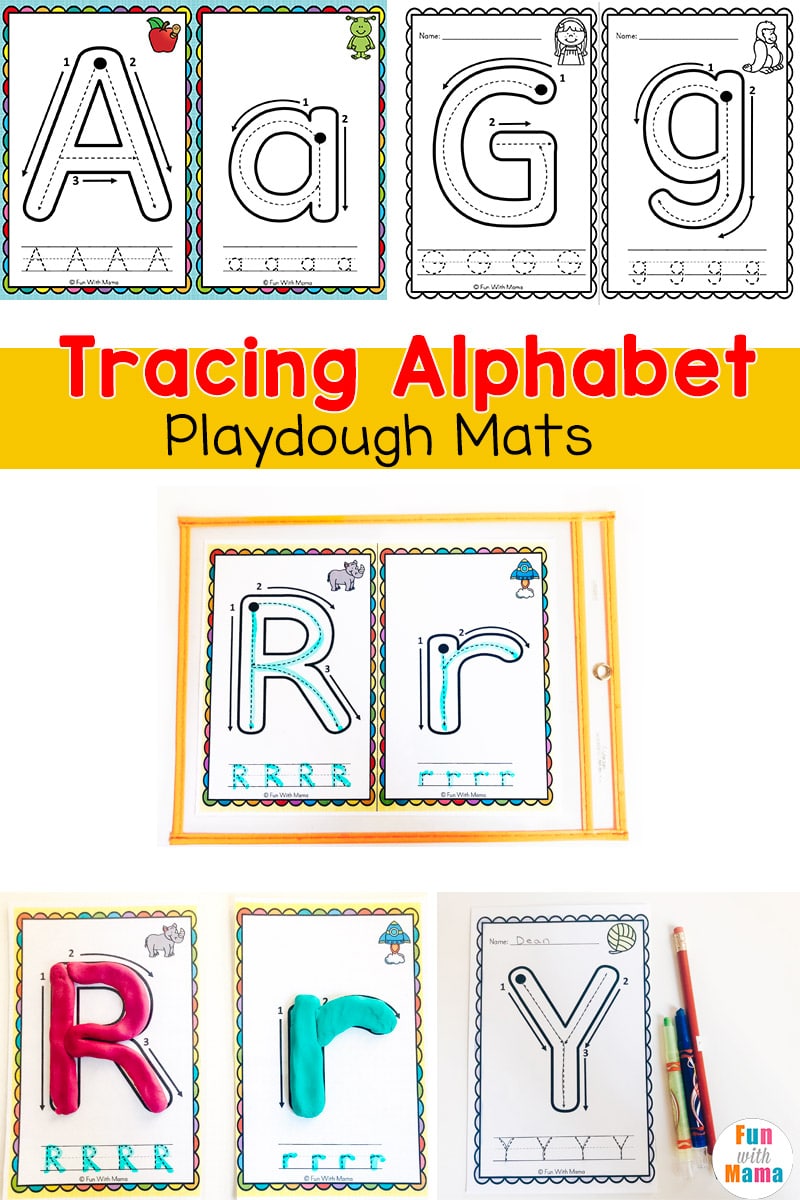 Alphabet Playdough Mats | Phonics Activities | Letter Tracing