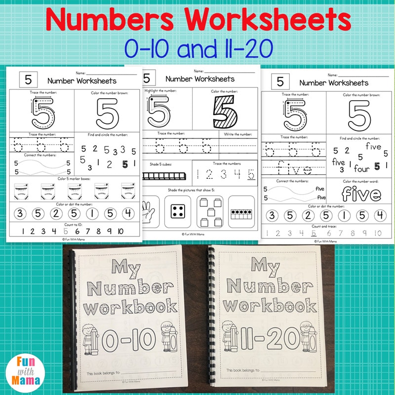 Number Value Of 1 To 10 Worksheet