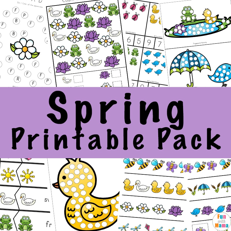 Spring Activities For Preschoolers - Fun with Mama