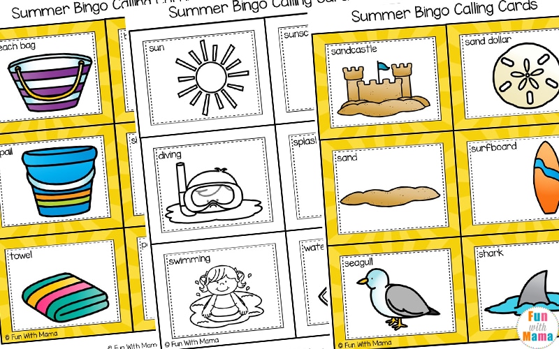 printable bingo game for kids 