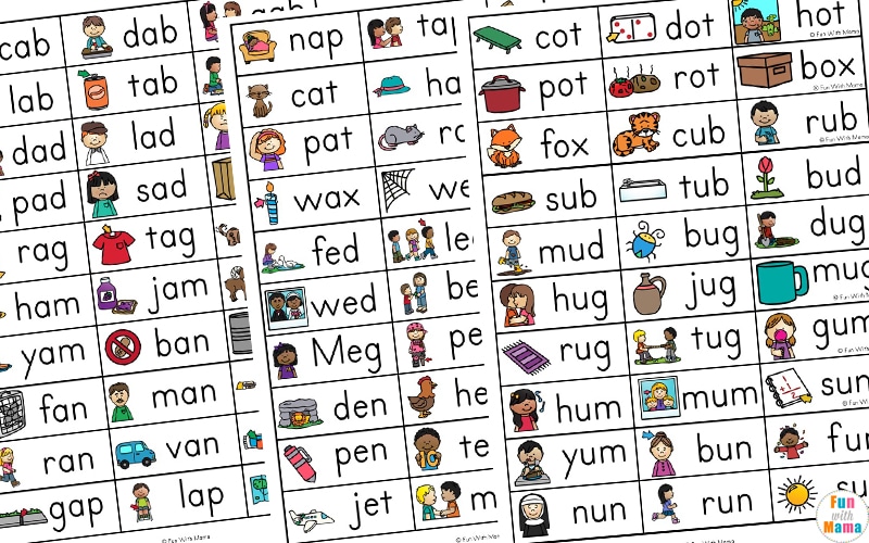 Fun CVC Words Worksheets 