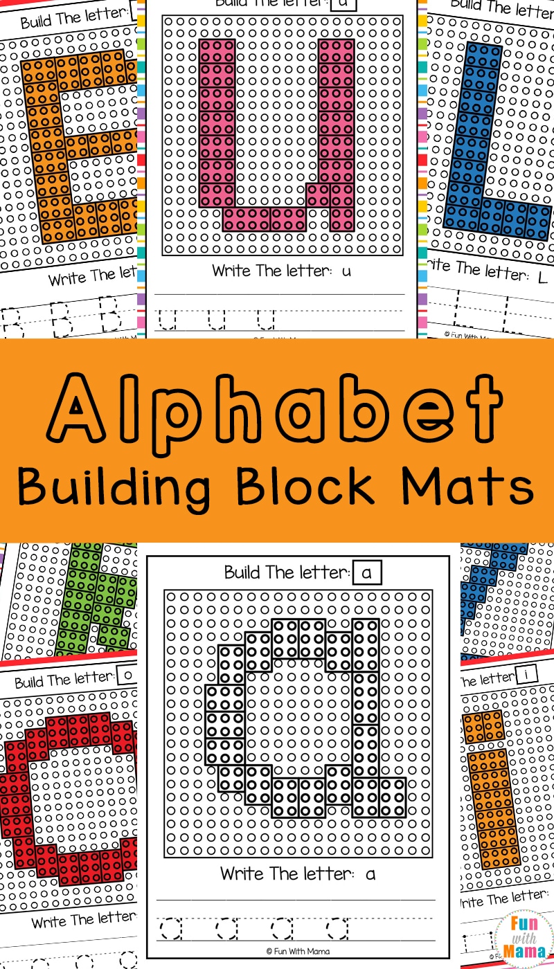 Lego Letters - Lego Alphabet Block Mats 