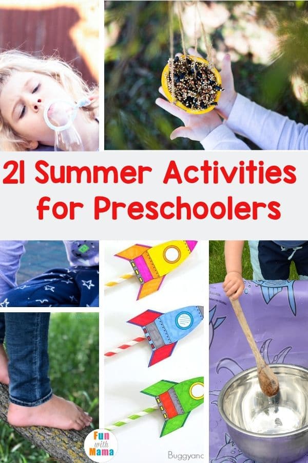 summer activities for preschoolers