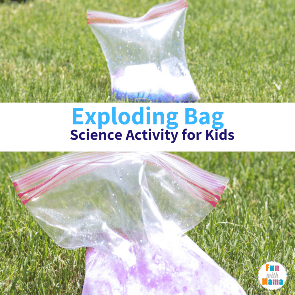 exploding bag science experiment in a bag