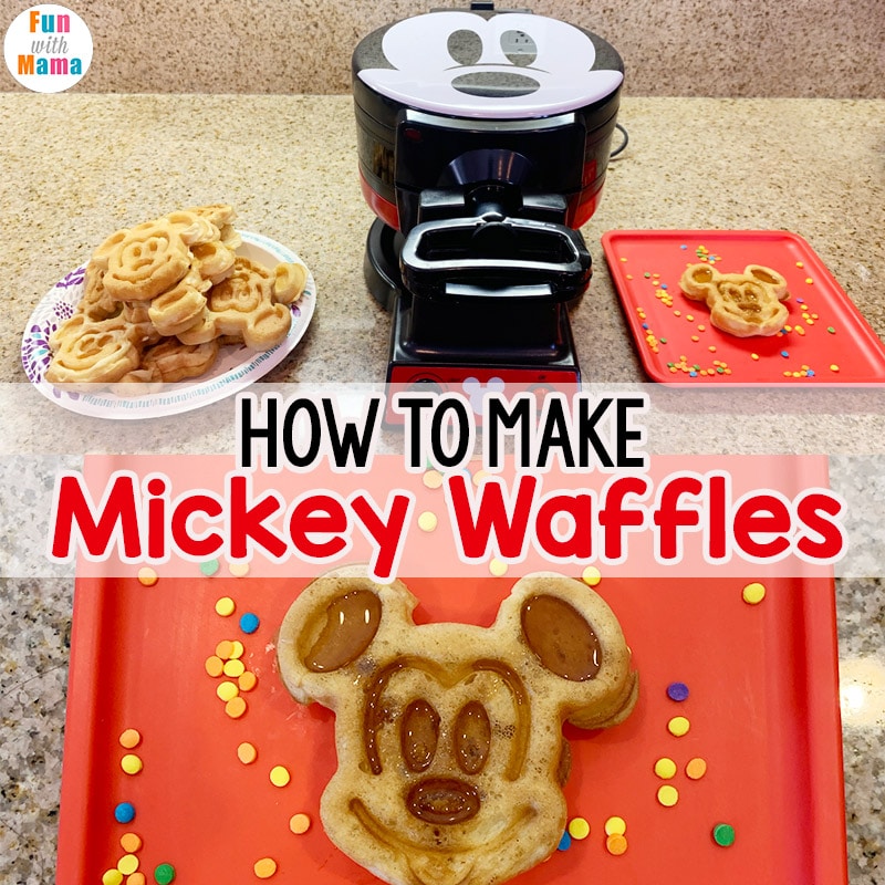 Mickey Mouse Waffle Maker to the rescue! - Fun with Mama