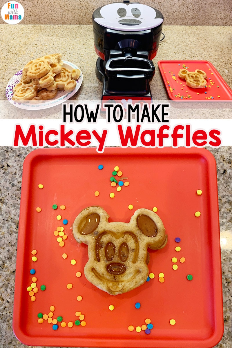 Mickey Mouse Waffle Maker to the rescue! - Fun with Mama