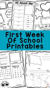 First Day of School Activities + Printables - Fun with Mama