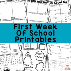 First Day of School Activities + Printables - Fun with Mama