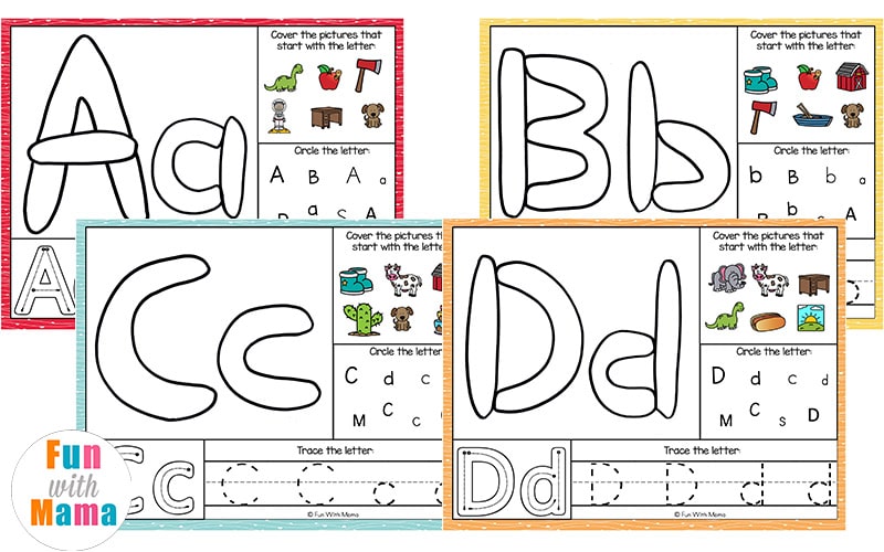 Printable Alphabet Play Dough Mats - From ABCs to ACTs