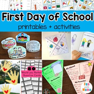 Fun First Day of School Printables - Fun with Mama