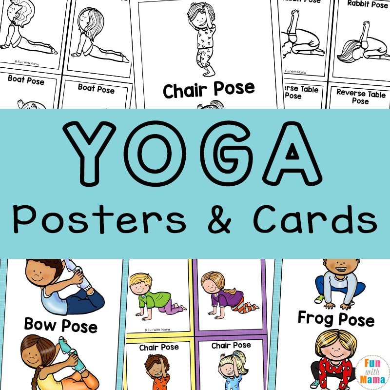 Freeze Dance Activity - Kids Yoga - Posters to hold up by OT for Schools