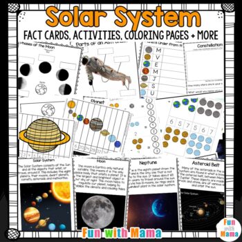 solar system space worksheets for preschool