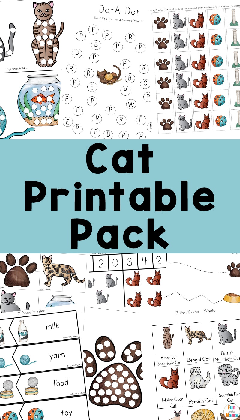 cat printable pack