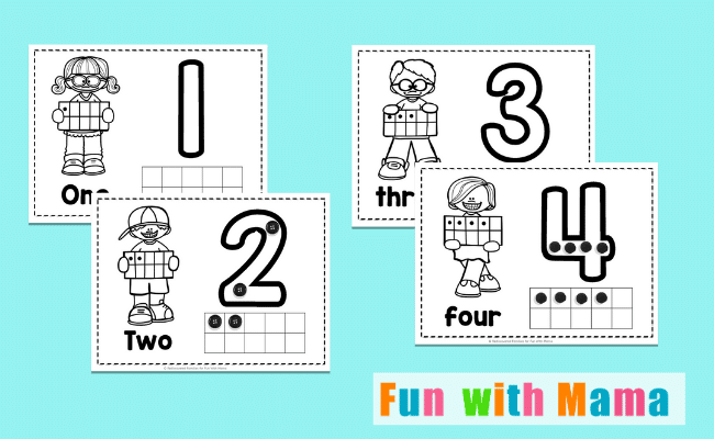 Number Practice Sheets for Preschoolers