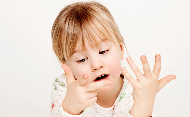 Child Learning to Count