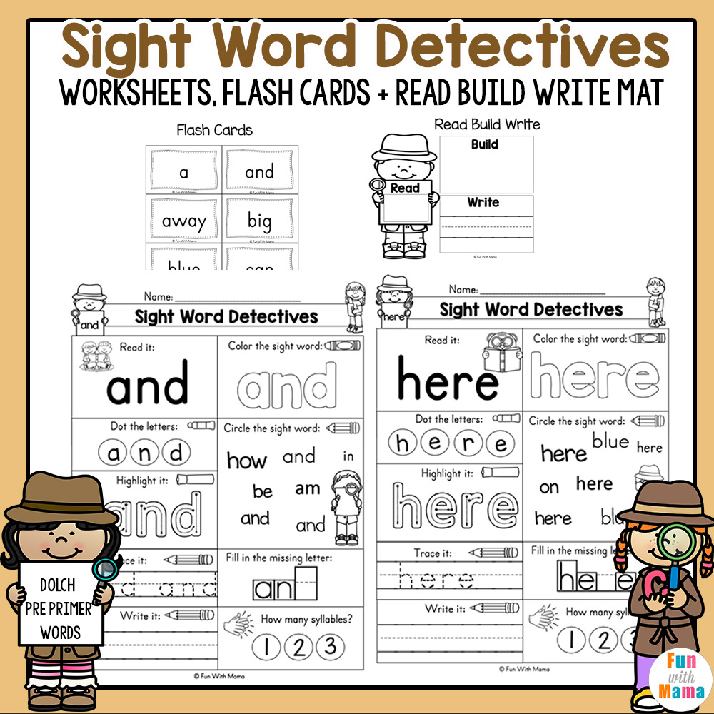 Sight Word Worksheets 