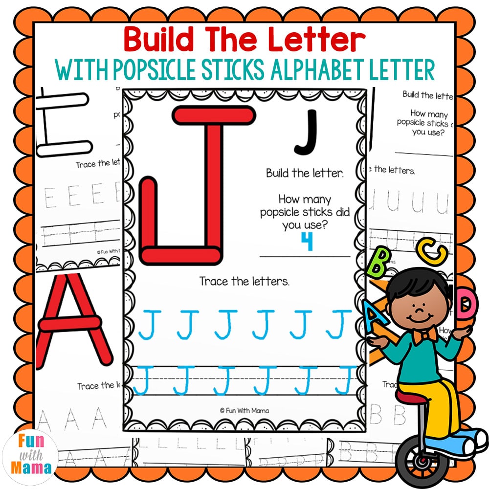 build the letter alphabet learning 