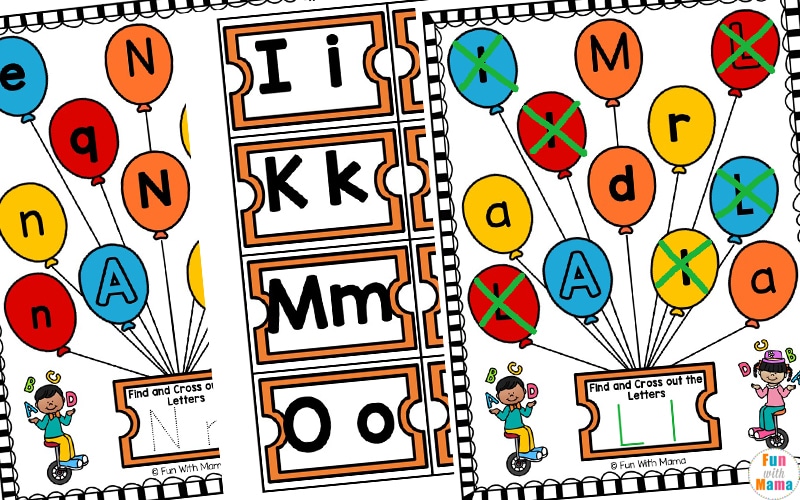 alphabet preschool letter worksheets