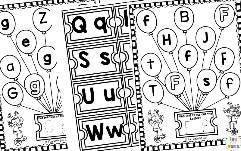 black and white copy of preschool letter worksheets 
