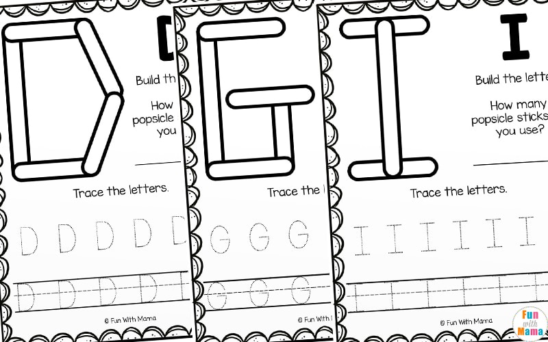 teaching letters activity and worksheets