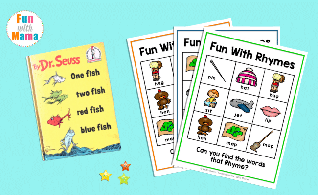 One Fish Two Fish Rhyming Words for Kids - Fun with Mama One Fish Two Fish Rhyming Words for Kids - Fun with Mama