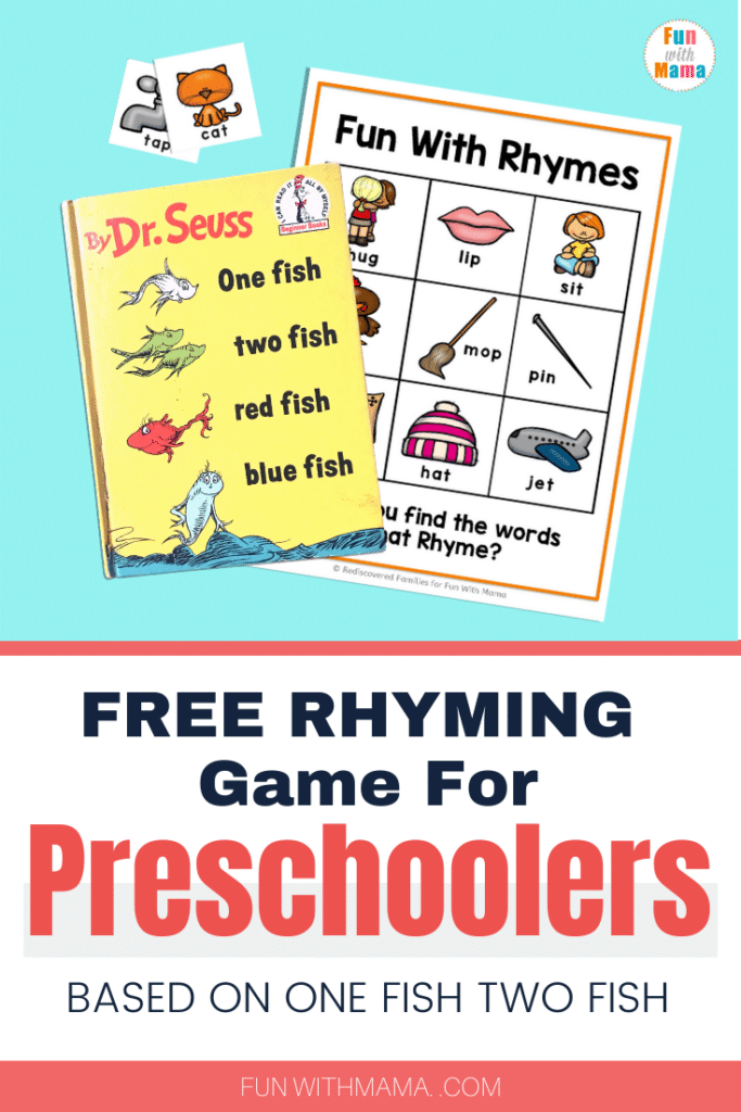 One Fish Two Fish rhyming words for kids 