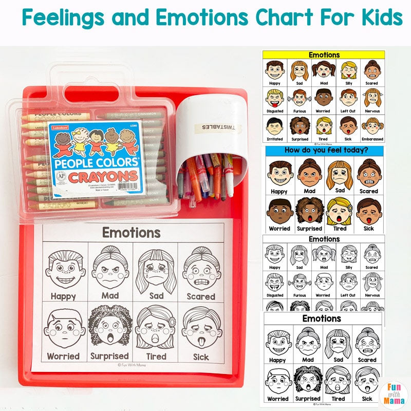 emotion chart for kids