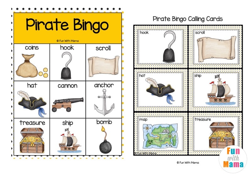 printable bingo card for kids 