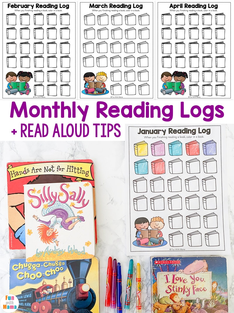 Printable Reading Log Template Fun With Mama free-reading-log-printable-5-templates-for-kids