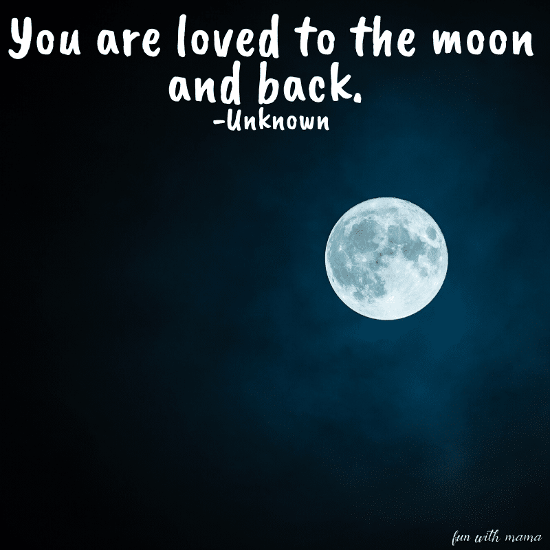 You are loved to the moon and back quote