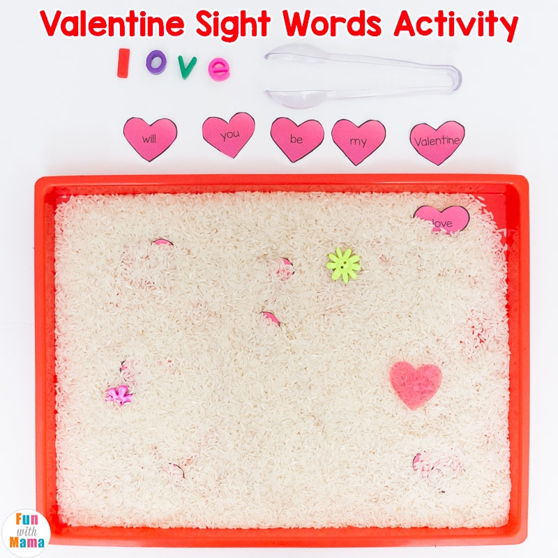 Valentine Sight Word Activity