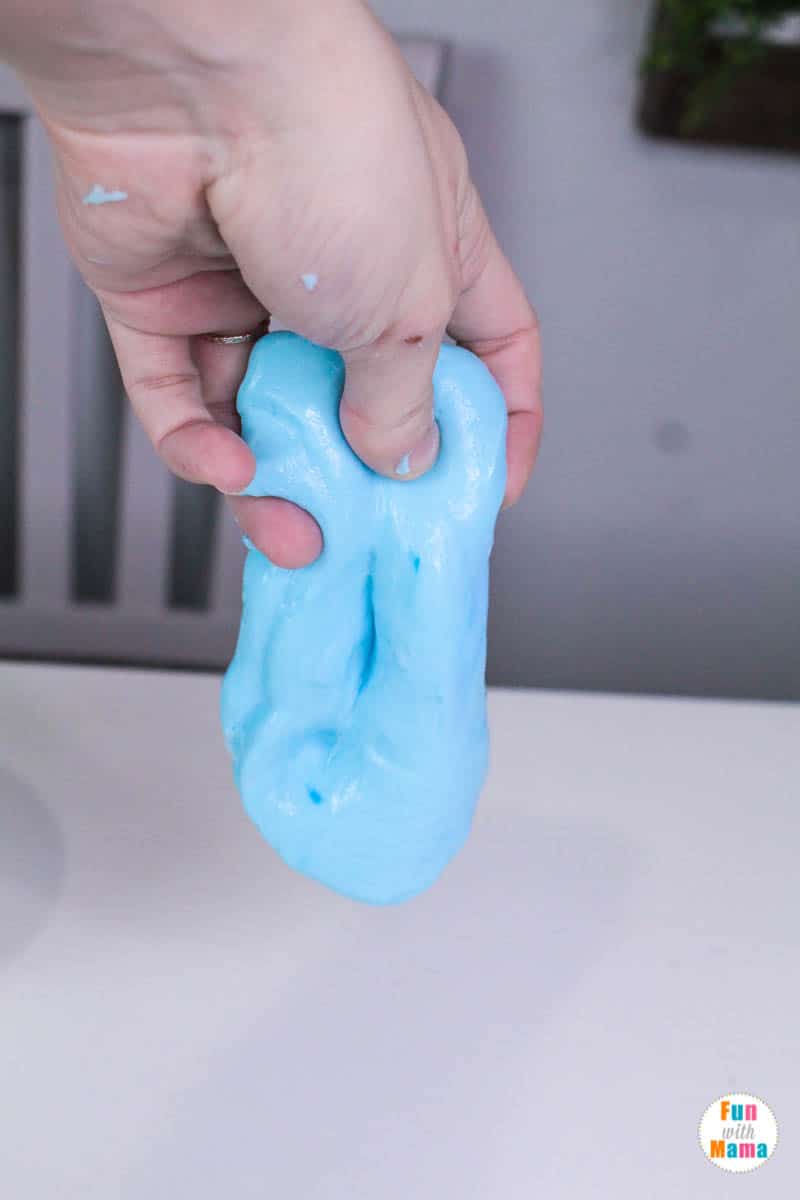 blue non sticky slime