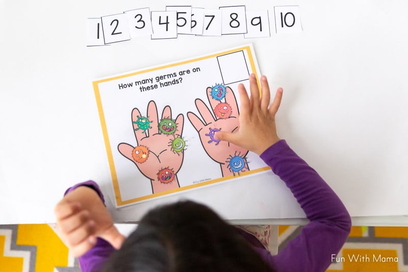 counting germs on hands