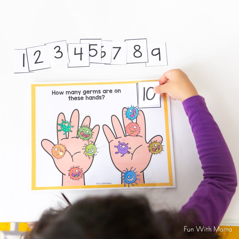 working on counting the germs on the page