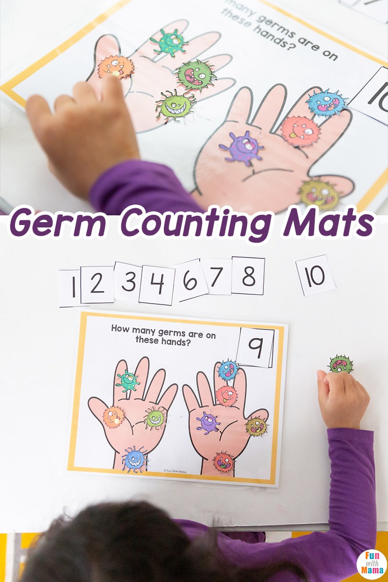 Germ counting mats