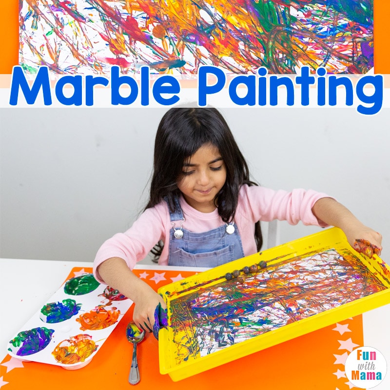 Fun Marble Painting For Kids Video - Fun With Mama