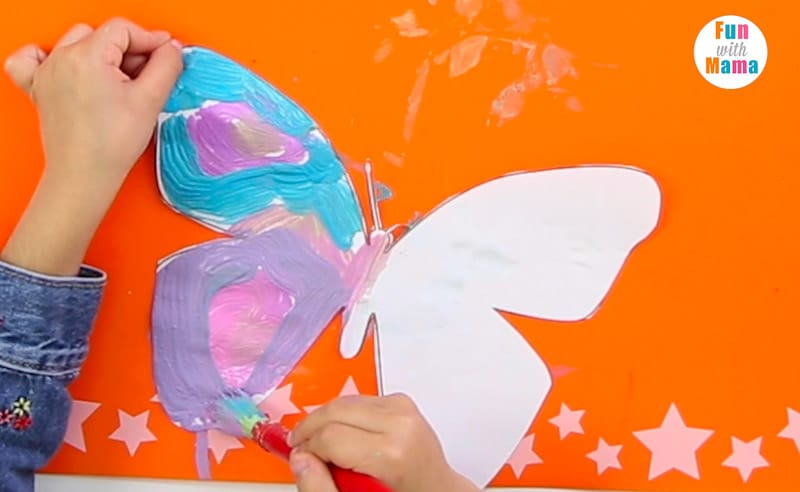 Butterly symmetry painting