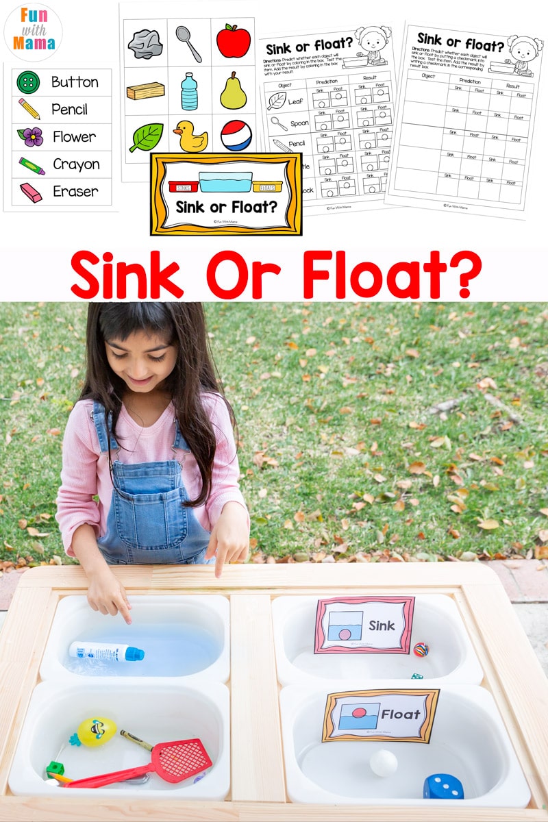 Sink Or Float Experiment + Worksheet - Fun with Mama For Sink Or Float Worksheet