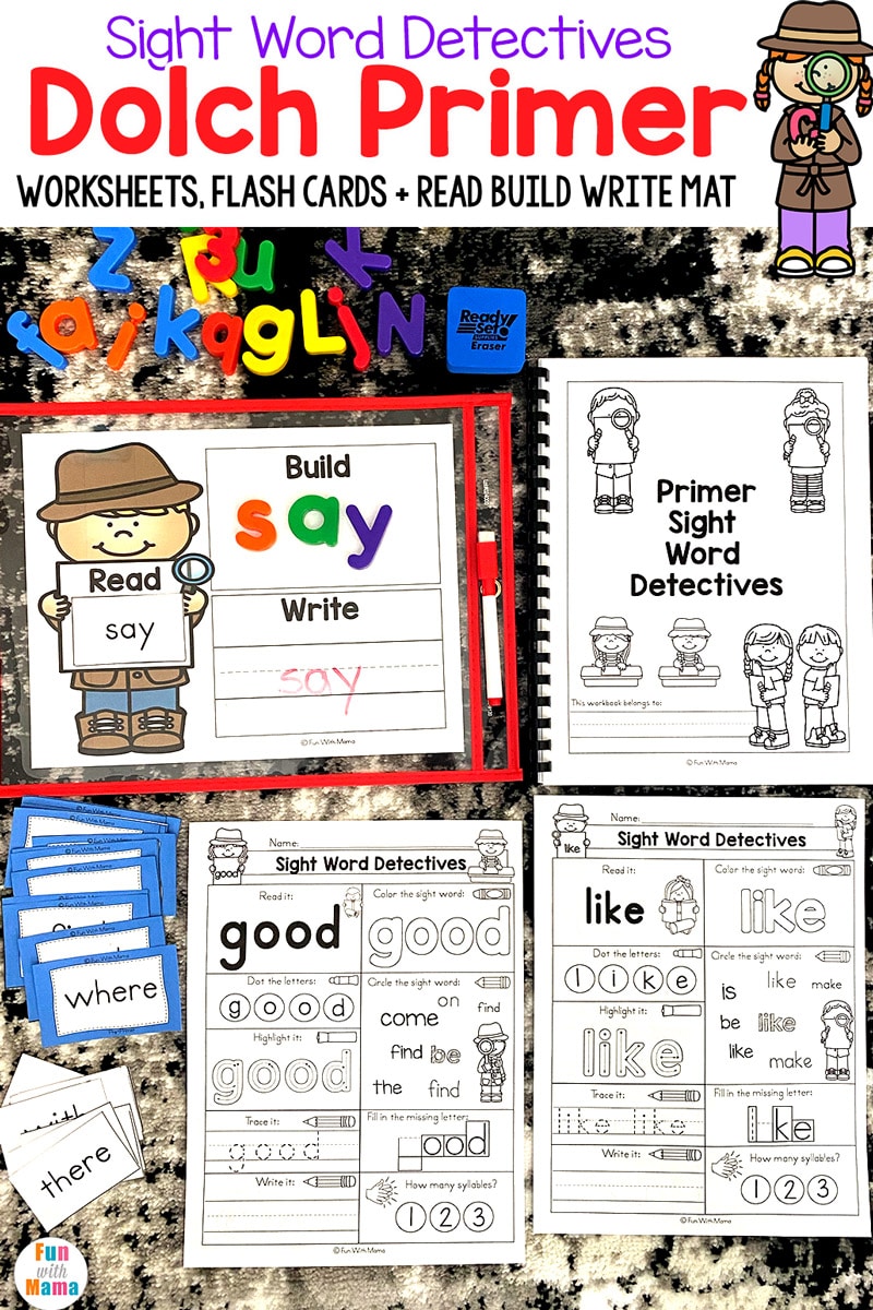 Kindergarten Sight Words - Dolch Primer 