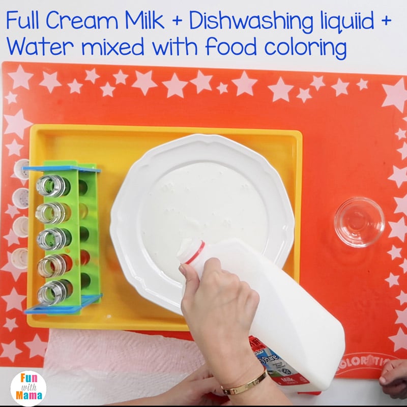 milk food coloring experiment