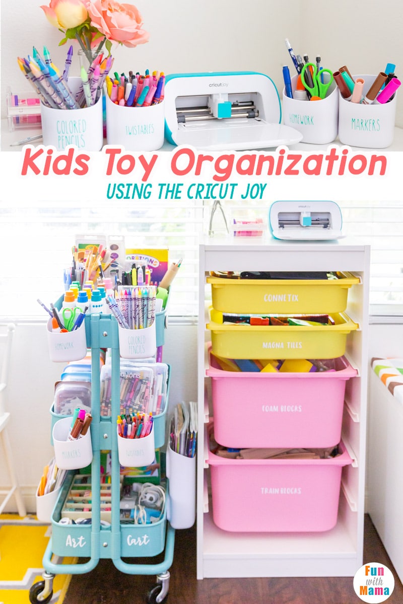 Kids Toy Storage with Cricut Joy - Fun with Mama