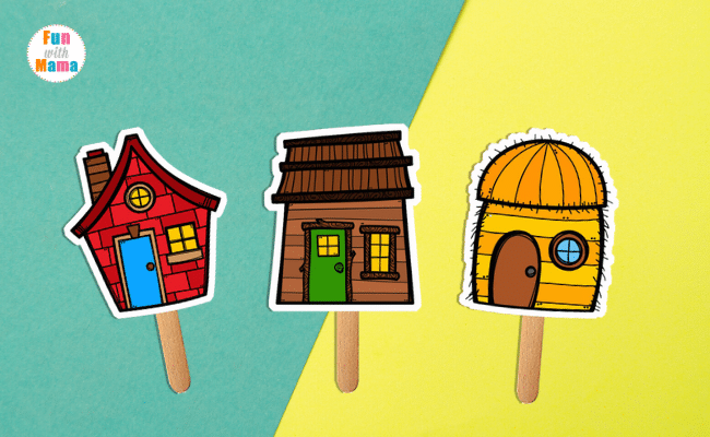 house stick puppets