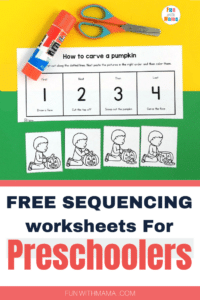 Free Sequencing Worksheets For Preschoolers - Fun with Mama