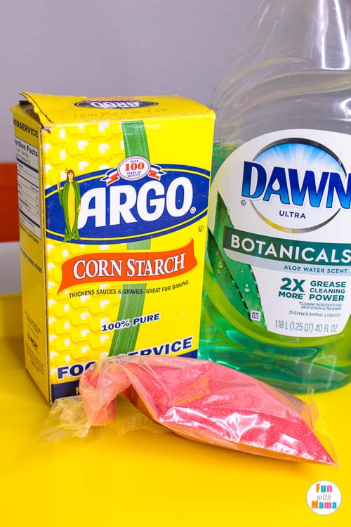 ingredients to make kinetic sand recipe