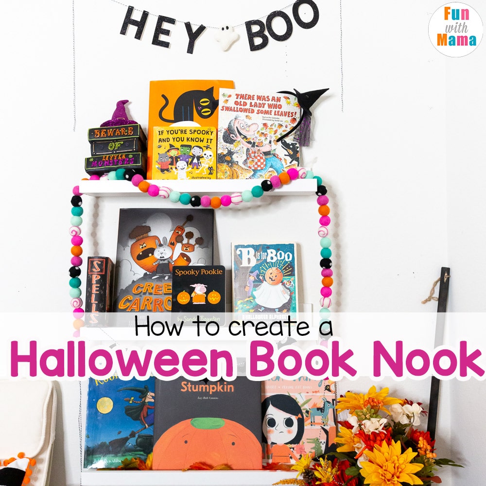 halloween book nook for kids 