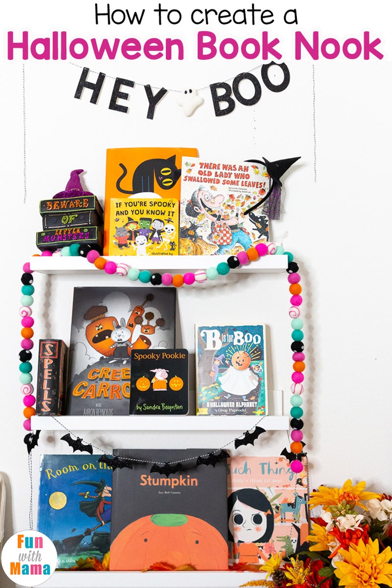 How to create a Halloween Book Nook - Spooky Fun Kids Reading Nook 