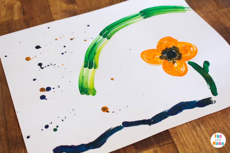 Melted Crayon Art - Painting Kids Craft