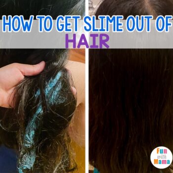 how to get slime out of hair
