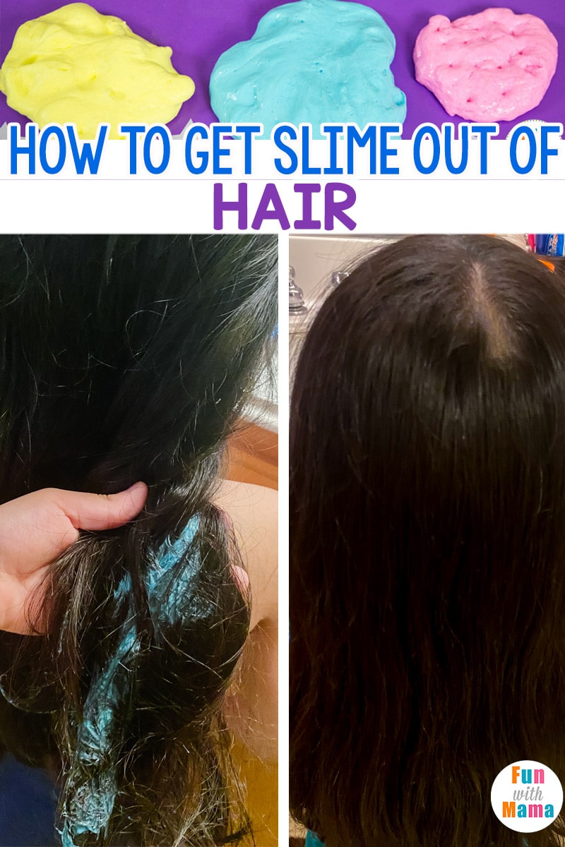 how to get slime out of hair