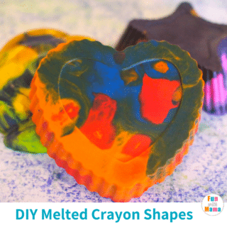 melted crayon shapes